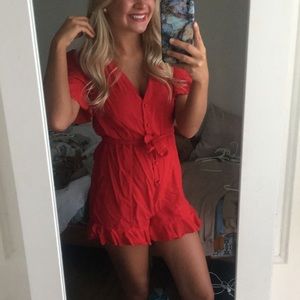 Red romper